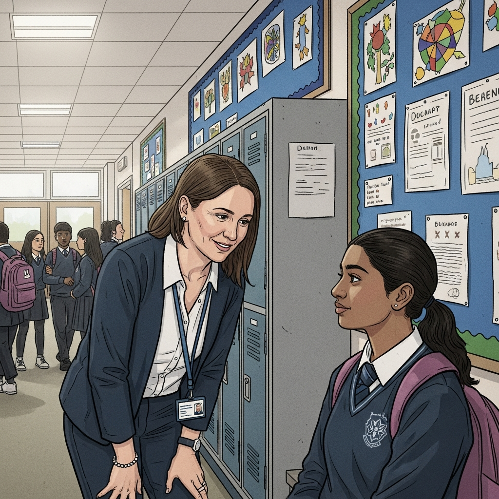 School DSL supporting a student — Prevent duty radicalisation awareness